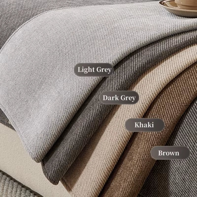 Anti-Slip Sofa Cover for All Seasons, Twill Chenille