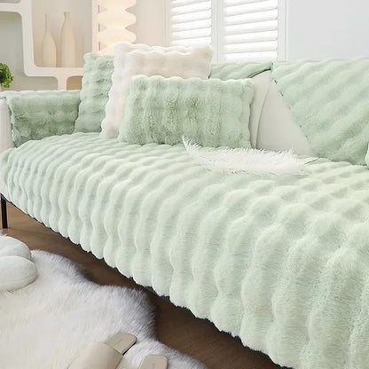 Fluffy Fleece Sofa and Pillow Cover